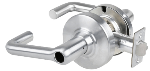 Picture of Schlage ALX80L TLR Grade 2 Storeroom Cylindrical Lock with Field Selectable Vandlgard, Tubular Lever, Conventional Less Cylinder