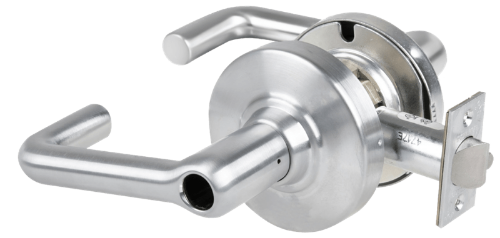 Picture of Schlage ALX80L TLR Grade 2 Storeroom Cylindrical Lock with Field Selectable Vandlgard, Tubular Lever, Conventional Less Cylinder