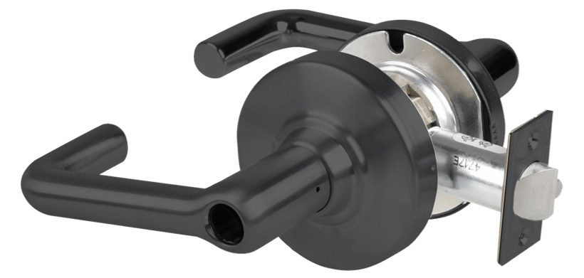 Picture of Schlage ALX80L TLR Grade 2 Storeroom Cylindrical Lock with Field Selectable Vandlgard, Tubular Lever, Conventional Less Cylinder