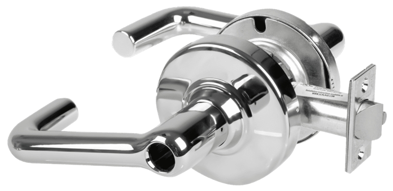 Picture of Schlage ALX80L TLR Grade 2 Storeroom Cylindrical Lock with Field Selectable Vandlgard, Tubular Lever, Conventional Less Cylinder