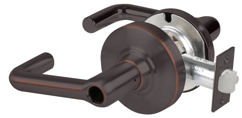 Picture of Schlage ALX80L TLR Grade 2 Storeroom Cylindrical Lock with Field Selectable Vandlgard, Tubular Lever, Conventional Less Cylinder