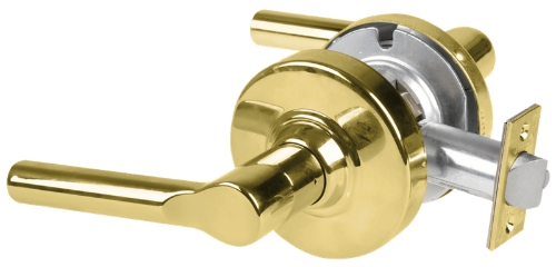 Picture of Schlage ALX10 BRW Grade 2 Passage Cylindrical Lock with Field Selectable Vandlgard, Broadway Lever