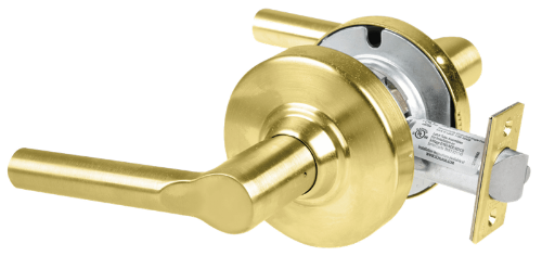Picture of Schlage ALX10 BRW Grade 2 Passage Cylindrical Lock with Field Selectable Vandlgard, Broadway Lever