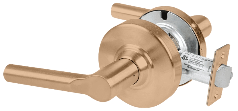 Picture of Schlage ALX10 BRW Grade 2 Passage Cylindrical Lock with Field Selectable Vandlgard, Broadway Lever