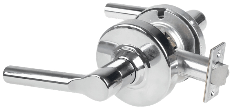 Picture of Schlage ALX10 BRW Grade 2 Passage Cylindrical Lock with Field Selectable Vandlgard, Broadway Lever