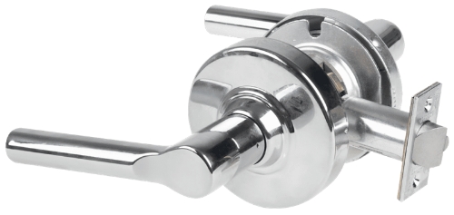 Picture of Schlage ALX10 BRW Grade 2 Passage Cylindrical Lock with Field Selectable Vandlgard, Broadway Lever