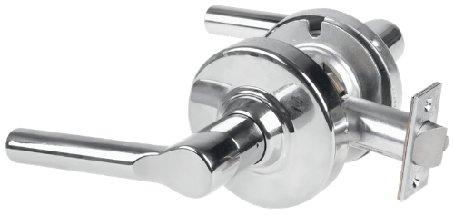 Picture of Schlage ALX10 BRW Grade 2 Passage Cylindrical Lock with Field Selectable Vandlgard, Broadway Lever