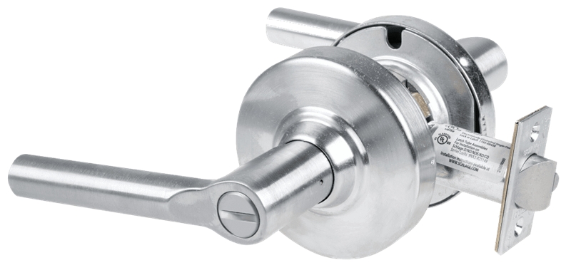 Picture of Schlage ALX40 BRW Grade 2 Privacy Cylindrical Lock with Field Selectable Vandlgard, Broadway Lever