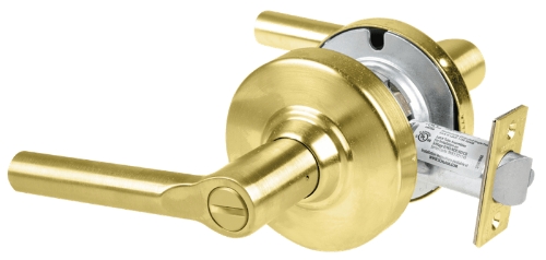 Picture of Schlage ALX40 BRW Grade 2 Privacy Cylindrical Lock with Field Selectable Vandlgard, Broadway Lever