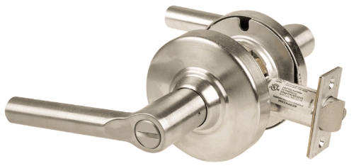 Picture of Schlage ALX40 BRW Grade 2 Privacy Cylindrical Lock with Field Selectable Vandlgard, Broadway Lever