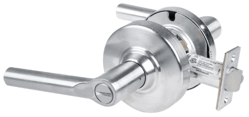 Picture of Schlage ALX40 BRW Grade 2 Privacy Cylindrical Lock with Field Selectable Vandlgard, Broadway Lever
