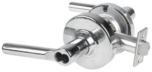 Picture of Schlage ALX50B BRW Grade 2 Office Cylindrical Lock with Field Selectable Vandlgard, Broadway Lever, SFIC Less Core