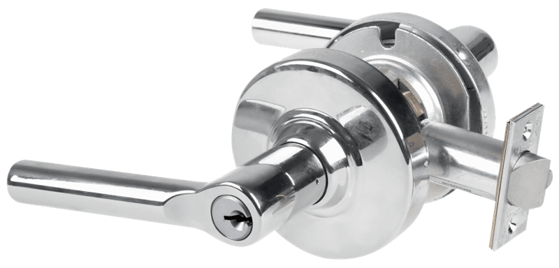Picture of Schlage ALX50P BRW Grade 2 Office Cylindrical Lock with Field Selectable Vandlgard, Broadway Lever, Conventional Cylinder - Keyed 5