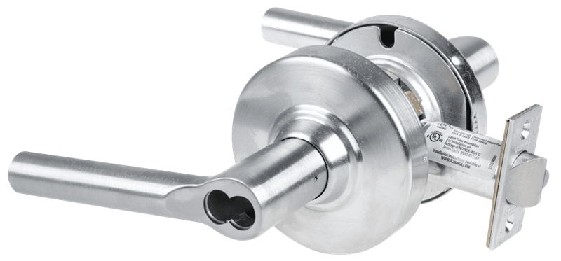 Picture of Schlage ALX53B BRW Grade 2 Entrance Cylindrical Lock with Field Selectable Vandlgard, Broadway Lever, SFIC Less Core
