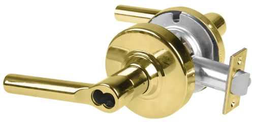 Picture of Schlage ALX70B BRW Grade 2 Classroom Cylindrical Lock with Field Selectable Vandlgard, Broadway Lever, SFIC Less Core