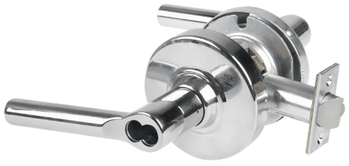 Picture of Schlage ALX70B BRW Grade 2 Classroom Cylindrical Lock with Field Selectable Vandlgard, Broadway Lever, SFIC Less Core