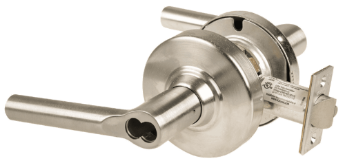 Picture of Schlage ALX70J BRW Grade 2 Classroom Cylindrical Lock with Field Selectable Vandlgard, Broadway Lever, FSIC Less Core