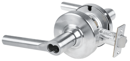 Picture of Schlage ALX80J BRW Grade 2 Storeroom Cylindrical Lock with Field Selectable Vandlgard, Broadway Lever, FSIC Less Core