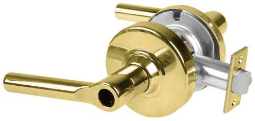 Picture of Schlage ALX80L BRW Grade 2 Storeroom Cylindrical Lock with Field Selectable Vandlgard, Broadway Lever, Conventional Less Cylinder