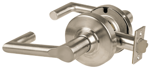 Picture of Schlage ALX10 BRK Grade 2 Passage Cylindrical Lock with Field Selectable Vandlgard, Boardwalk Lever
