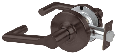 Picture of Schlage ALX10 BRK Grade 2 Passage Cylindrical Lock with Field Selectable Vandlgard, Boardwalk Lever