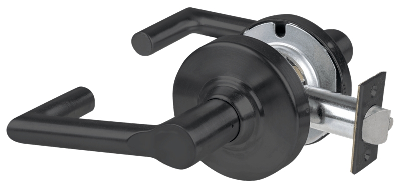 Picture of Schlage ALX10 BRK Grade 2 Passage Cylindrical Lock with Field Selectable Vandlgard, Boardwalk Lever