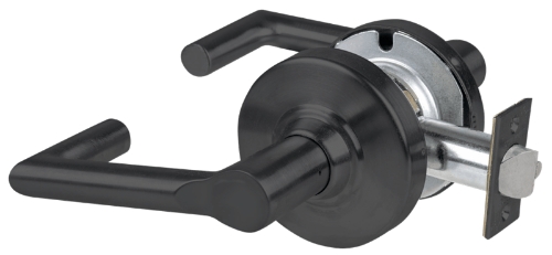 Picture of Schlage ALX10 BRK Grade 2 Passage Cylindrical Lock with Field Selectable Vandlgard, Boardwalk Lever