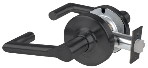 Picture of Schlage ALX10 BRK Grade 2 Passage Cylindrical Lock with Field Selectable Vandlgard, Boardwalk Lever