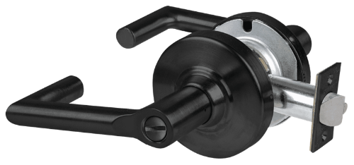 Picture of Schlage ALX40 BRK Grade 2 Privacy Cylindrical Lock with Field Selectable Vandlgard, Boardwalk Lever