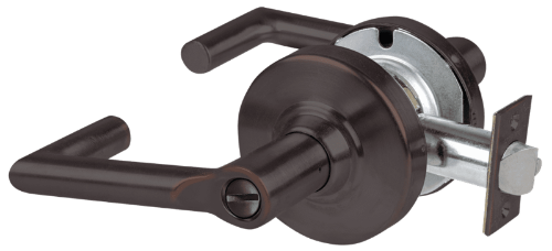 Picture of Schlage ALX40 BRK Grade 2 Privacy Cylindrical Lock with Field Selectable Vandlgard, Boardwalk Lever