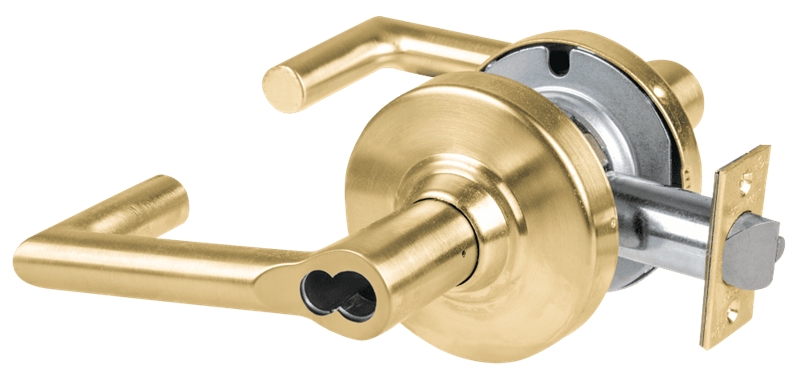 Picture of Schlage ALX50B BRK Grade 2 Office Cylindrical Lock with Field Selectable Vandlgard, Boardwalk Lever, SFIC Less Core