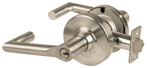 Picture of Schlage ALX50P BRK Grade 2 Office Cylindrical Lock with Field Selectable Vandlgard, Boardwalk Lever, Conventional Cylinder - Keyed 5