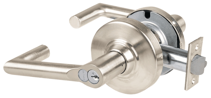 Picture of Schlage ALX50R BRK Grade 2 Office Cylindrical Lock with Field Selectable Vandlgard, Boardwalk Lever, FSIC Core