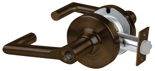 Picture of Schlage ALX53L BRK Grade 2 Entrance Cylindrical Lock with Field Selectable Vandlgard, Boardwalk Lever, Conventional Less Cylinder