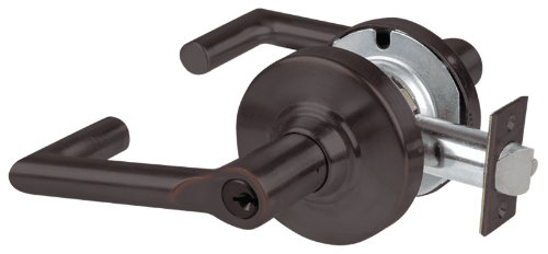 Picture of Schlage ALX53P BRK Grade 2 Entrance Cylindrical Lock with Field Selectable Vandlgard, Boardwalk Lever, Conventional Cylinder - Keyed 5