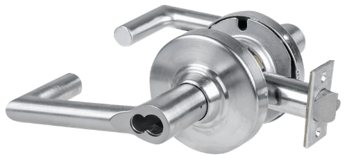 Picture of Schlage ALX70J BRK Grade 2 Classroom Cylindrical Lock with Field Selectable Vandlgard, Boardwalk Lever, FSIC Less Core