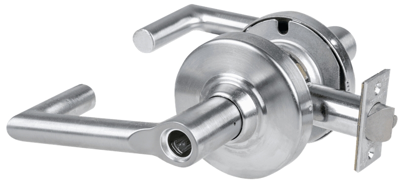 Picture of Schlage ALX70L BRK Grade 2 Classroom Cylindrical Lock with Field Selectable Vandlgard, Boardwalk Lever, Conventional Less Cylinder