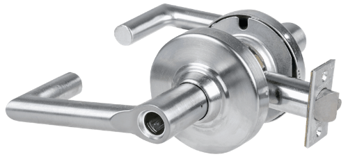 Picture of Schlage ALX70L BRK Grade 2 Classroom Cylindrical Lock with Field Selectable Vandlgard, Boardwalk Lever, Conventional Less Cylinder