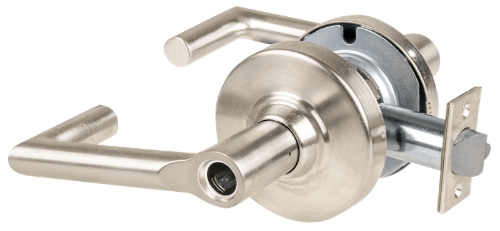 Picture of Schlage ALX70L BRK Grade 2 Classroom Cylindrical Lock with Field Selectable Vandlgard, Boardwalk Lever, Conventional Less Cylinder