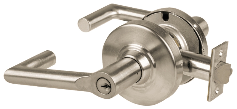 Picture of Schlage ALX70P BRK Grade 2 Classroom Cylindrical Lock with Field Selectable Vandlgard, Boardwalk Lever, Conventional Cylinder - keyed 5