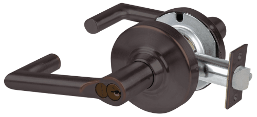 Picture of Schlage ALX70R BRK Grade 2 Classroom Cylindrical Lock with Field Selectable Vandlgard, Boardwalk Lever, FSIC Core