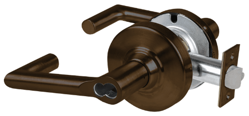 Picture of Schlage ALX80J BRK Grade 2 Storeroom Cylindrical Lock with Field Selectable Vandlgard, Boardwalk Lever, FSIC Less Core