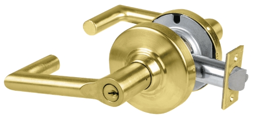 Picture of Schlage ALX80P BRK Grade 2 Storeroom Cylindrical Lock with Field Selectable Vandlgard, Boardwalk Lever, Conventional Cylinder - Keyed 5