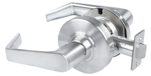 Picture of Schlage ALX10 SAT Grade 2 Passage Cylindrical Lock with Field Selectable Vandlgard, Saturn Lever