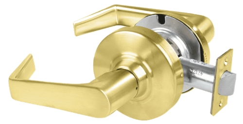 Picture of Schlage ALX10 SAT Grade 2 Passage Cylindrical Lock with Field Selectable Vandlgard, Saturn Lever
