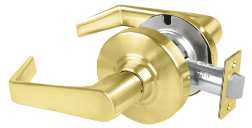 Picture of Schlage ALX10 SAT Grade 2 Passage Cylindrical Lock with Field Selectable Vandlgard, Saturn Lever