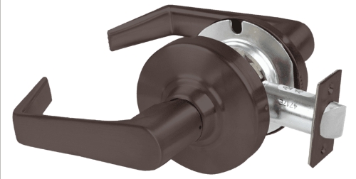 Picture of Schlage ALX10 SAT Grade 2 Passage Cylindrical Lock with Field Selectable Vandlgard, Saturn Lever