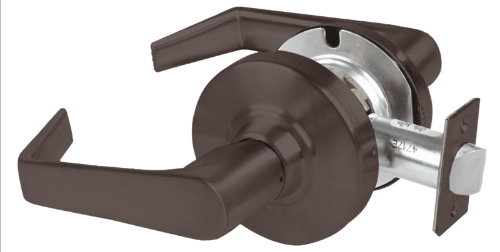 Picture of Schlage ALX10 SAT Grade 2 Passage Cylindrical Lock with Field Selectable Vandlgard, Saturn Lever