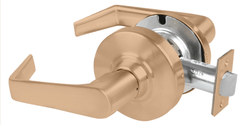 Picture of Schlage ALX10 SAT Grade 2 Passage Cylindrical Lock with Field Selectable Vandlgard, Saturn Lever