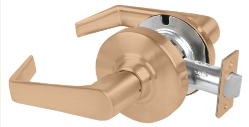 Picture of Schlage ALX10 SAT Grade 2 Passage Cylindrical Lock with Field Selectable Vandlgard, Saturn Lever